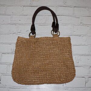 🌾 Luminess Air Woven Tote Bag · 13x9"